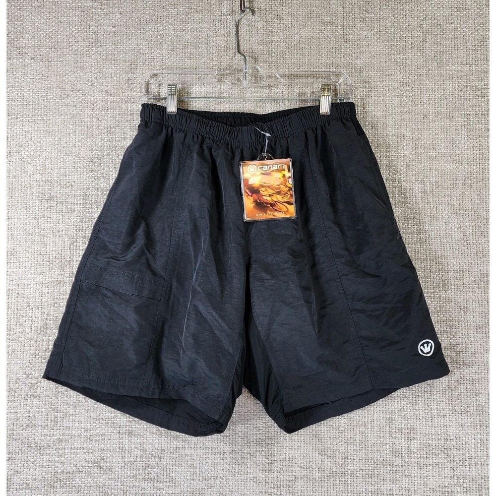 Canari Gel Baggie Cycling Shorts Mens L Black MTB Trail Shorts Mesh‎ Lined NWT